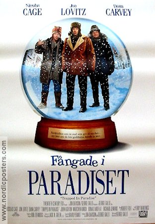 Trapped in Paradise 1994 movie poster Nicolas Cage Jon Lovitz Dana Carvey George Gallo