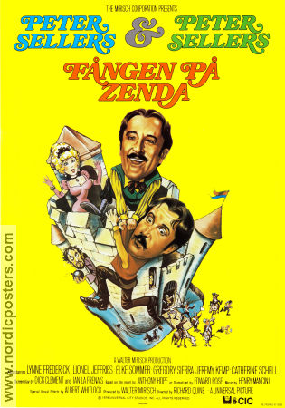 Fången på Zenda 1979 poster Peter Sellers Lynne Frederick Lionel Jeffries Richard Quine