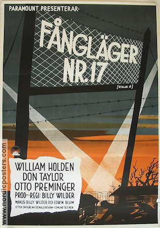 Stalag 17 1953 movie poster William Holden Billy Wilder War Find more: Nazi