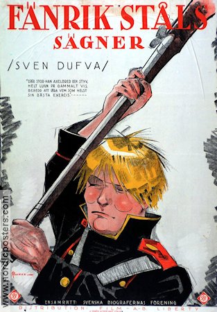 Fänrik Ståls sägner Sven Dufva 1927 movie poster Edvin Adolphson