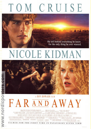 Far and Away 1992 movie poster Tom Cruise Nicole Kidman Thomas Gibson Ron Howard Romance