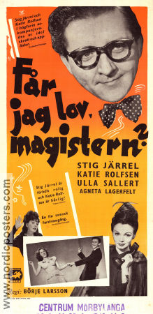 Får jag lov magistern! 1947 movie poster Stig Järrel Ulla Sallert Katie Rolfsen Börje Larsson Dance