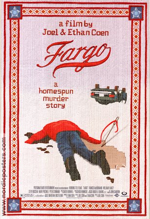 Fargo 1996 poster William H Macy Frances McDormand Steve Buscemi Peter Stormare Joel Ethan Coen Kultfilmer Konstaffischer Poliser