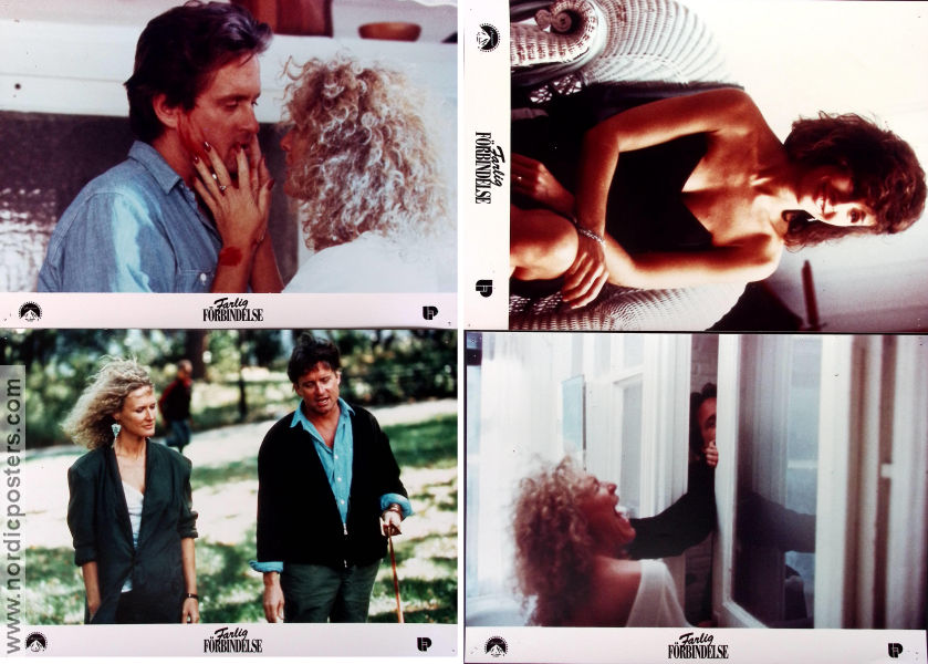 Fatal Attraction 1987 lobby card set Michael Douglas Glenn Close Anne Archer Adrian Lyne