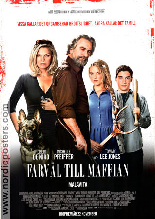 The Family 2013 movie poster Robert De Niro Michelle Pfeiffer Dianna Agron Luc Besson Mafia