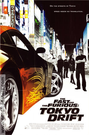The Fast and the Furious: Tokyo Drift 2006 movie poster Lucas Black Zachery Ty Bryan Shad Moss Justin Lin Cars and racing Asia