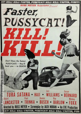 Faster Pussycat Kill Kill 1965 movie poster Lori Williams Russ Meyer