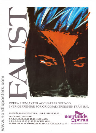 Faust Norrlandsoperan Umeå 1998 poster 