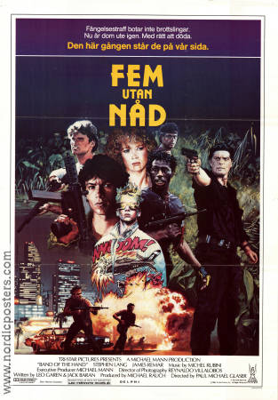 Fem utan nåd 1986 poster Stephen Lang James Remar Michael Carmine Paul Michael Glaser Gäng