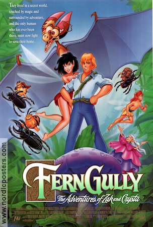 FernGully: The Last Rainforest 1992 movie poster Samantha Mathis Bill Kroyer Animation