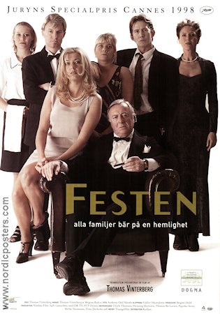 The Celebration 1998 movie poster Ulrich Thomsen Henning Moritzen Thomas Bo Larsen Thomas Vinterberg Denmark
