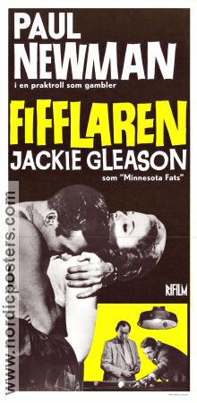 Fifflaren 1961 poster Paul Newman Jackie Gleason Piper Laurie Robert Rossen Sport Gambling