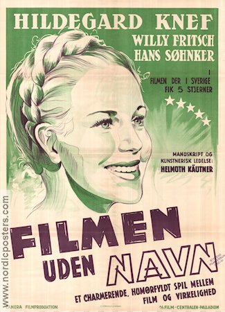 Film ohne Titel 1948 movie poster Hildegard Knef