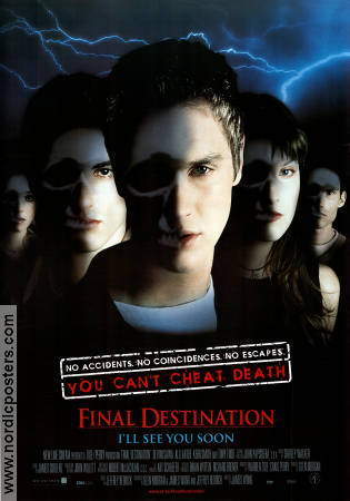 Final Destination 2000 movie poster Devon Sawa Ali Larter Kerr Smith James Wong