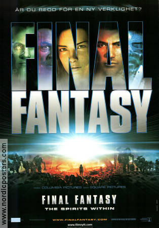 Final Fantasy: The Spirits Within 2001 poster Ming-Na Wen Hironobu Sakaguchi