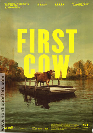 First Cow 2019 movie poster Alia Shawkat John Magaro Dylan Smith Kelly Reichardt