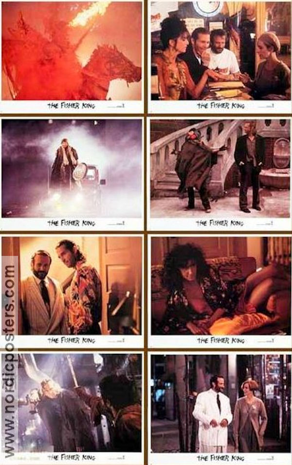 The Fisher King 1991 lobby card set Robin Williams Jeff Bridges Adam Bryant Lara Harris Terry Gilliam