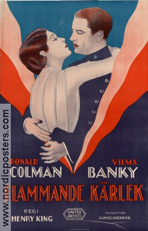 The Magic Flame 1927 movie poster Ronald Colman Vilma Banky Henry King