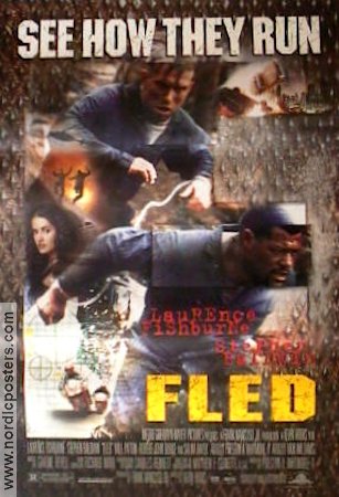 Fled 1996 movie poster Lawrence Fishburne Stephen Baldwin Will Patton Kevin Hooks