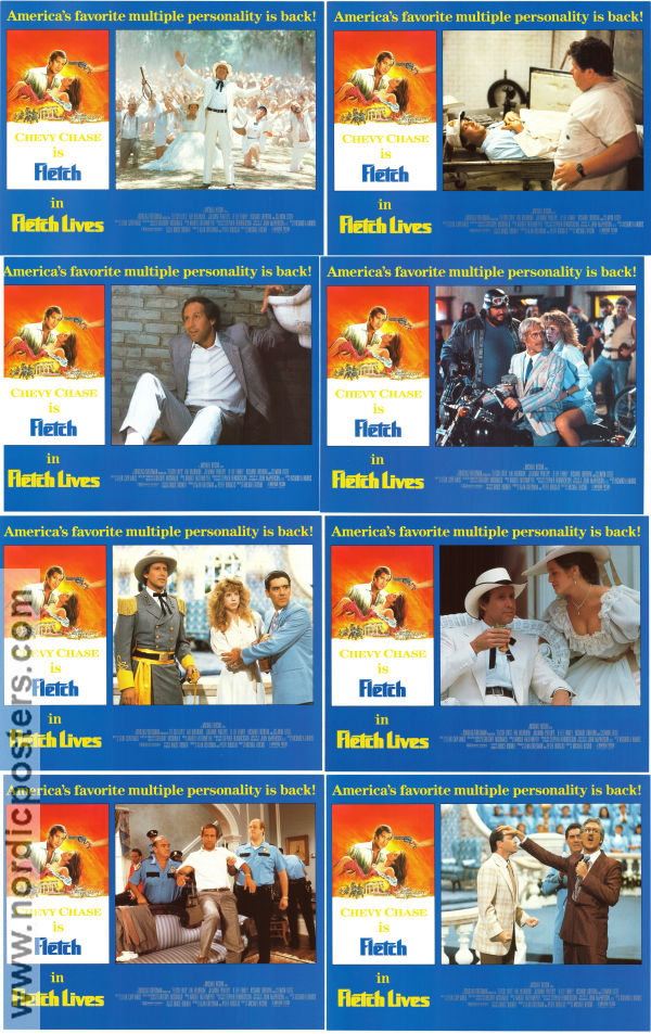 Fletch Lives 1989 lobby card set Chevy Chase Hal Holbrook Julianne Phillips Michael Ritchie