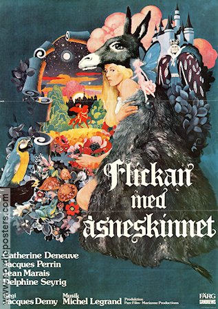 Peau d´ane 1970 movie poster Catherine Deneuve Jean Marais Jacques Perrin Jacques Demy Musicals Artistic posters