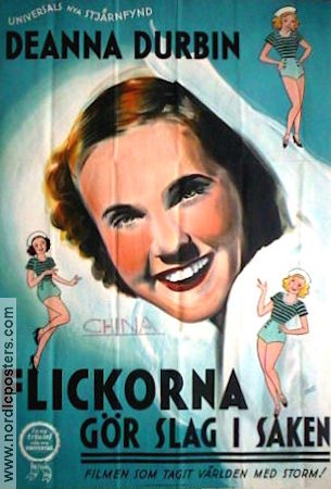 Three Smart Girls 1936 movie poster Deanna Durbin Binnie Barnes Charles Winninger Alice Brady Henry Koster Musicals