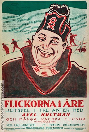 Flickorna i Åre 1920 movie poster Axel Hultman