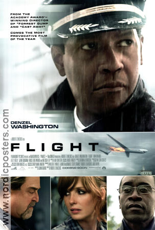 Flight 2012 movie poster Denzel Washington Don Cheadle Bruce Greenwood Robert Zemeckis Planes