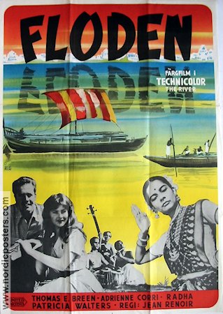 The River 1951 movie poster Jean Renoir Country: India Ships and navy