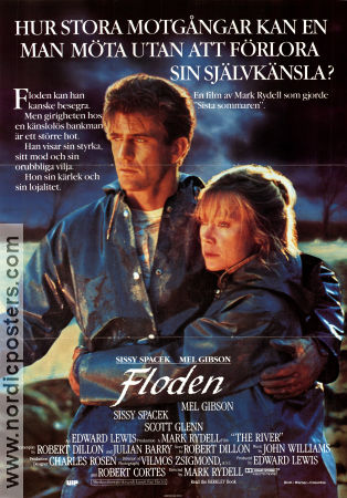 Floden 1984 poster Mel Gibson Sissy Spacek Shane Bailey Mark Rydell