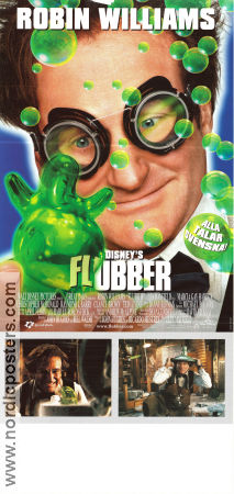 Flubber 1997 movie poster Robin Williams Marcia Gay Harden Les Mayfield Glasses