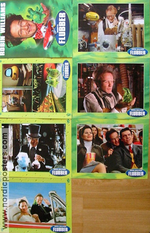 Flubber 1997 lobby card set Robin Williams