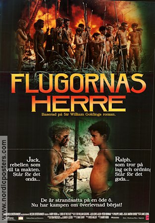 Lord of the Flies 1990 movie poster Balthazar Getty Chris Furrh Danuel Pipoly Harry Hook Writer: William Golding Kids