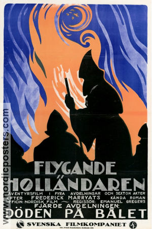 Den flyvende Hollaeder 1919 movie poster Carlo Wieth Inger Nybo Emanuel Gregers Denmark