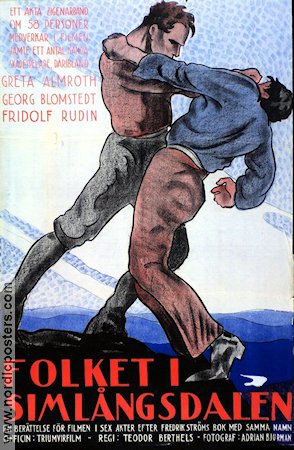 Folket i Simlångsdalen 1925 movie poster Fridolf Rhudin