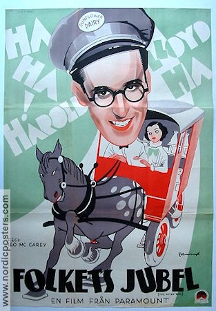 The Milky Way 1936 movie poster Harold Lloyd Eric Rohman art