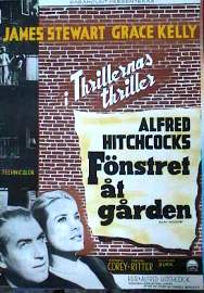 Rear Window 1954 movie poster James Stewart Grace Kelly Wendell Corey Alfred Hitchcock