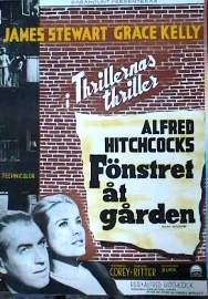 Rear Window 1954 movie poster James Stewart Grace Kelly Alfred Hitchcock