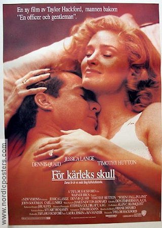 Everybody´s All-American 1989 movie poster Jessica Lange Dennis Quaid Timothy Hutton Taylor Hackford Sports Romance