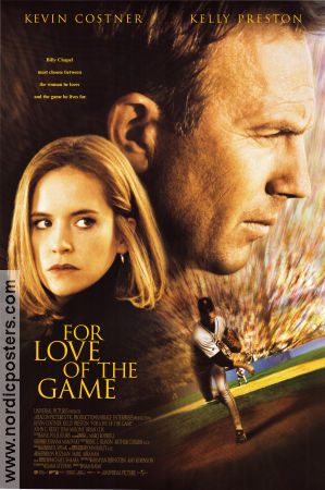 For Love of the Game 1999 movie poster Kevin Costner Kelly Preston John C Reilly Sam Raimi Sports