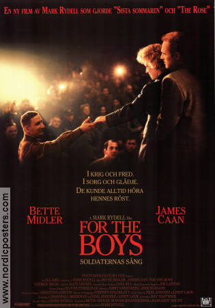 For the Boys 1991 movie poster Bette Midler James Caan Mark Rydell War