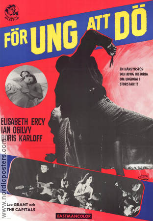 För ung att dö 1967 poster Elisabeth Ercy Boris Karloff Lee Grant Michael Reeves