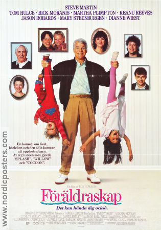 Föräldraskap 1989 poster Steve Martin Mary Steenburgen Dianne Wiest Ron Howard Barn