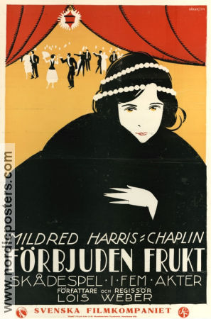 Forbidden 1919 movie poster Mildred Harris Chaplin Henry Woodward Lois Weber