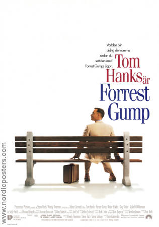 Forrest Gump 1994 movie poster Tom Hanks Robin Wright Gary Sinise Sally Field Robert Zemeckis