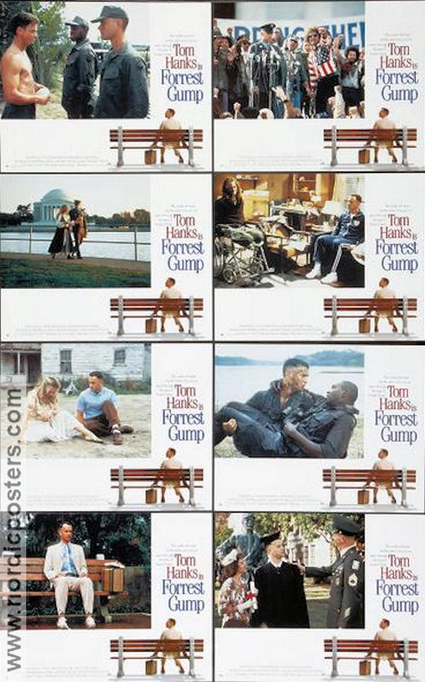 Forrest Gump 1994 lobby card set Tom Hanks Robin Wright Gary Sinise Sally Field Robert Zemeckis