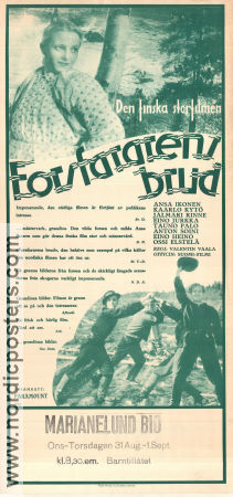 Koskenlaskijan morsian 1937 movie poster Ansa Ikonen Kaarlo Kytö Valentin Vaala Finland