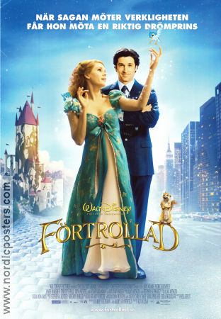 Förtrollad 2007 poster Amy Adams Susan Sarandon James Marsden Kevin Lima Animerat Romantik