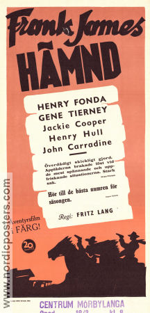 The Return of Frank James 1940 movie poster Henry Fonda Gene Tierney Jackie Cooper Fritz Lang