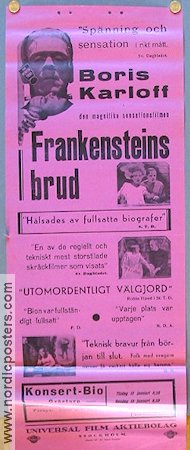 The Bride of Frankenstein 1936 movie poster Boris Karloff Find more: Frankenstein